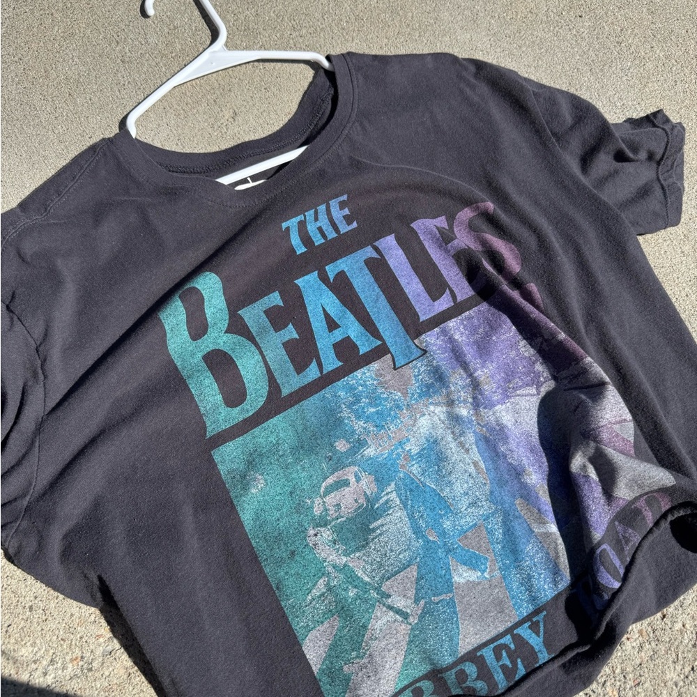 The Beatles Black Graphic Kids T-Shirt